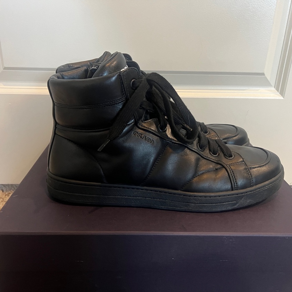 Men’s Prada boots black size 10 only for pick up at San Antonio TX - Picture 6 of 12